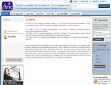 Tablet Screenshot of cetic.dz